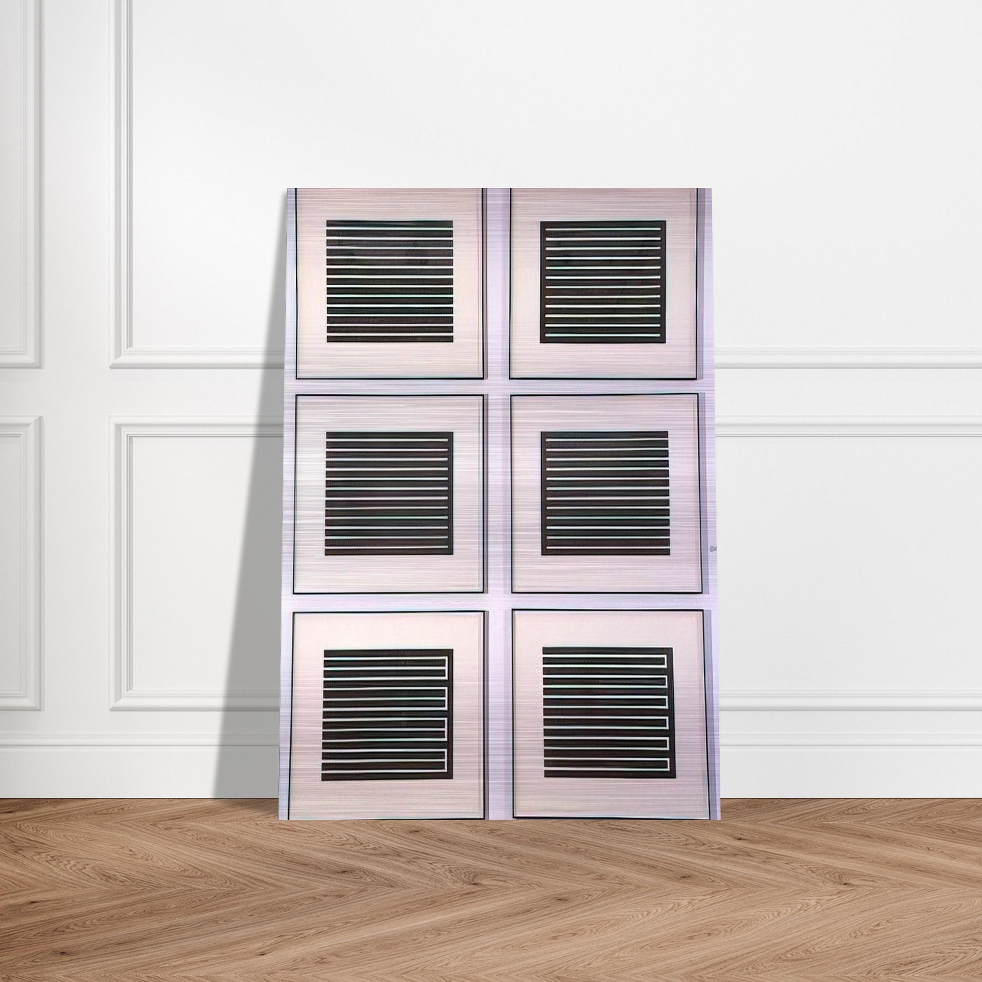 Six Aquatints - 1980 - Donald Judd Brushed Aluminum Print - 70x100 cm / 28x40 inches | Donald Judd Aluminum Print | Donald Judd Prints
