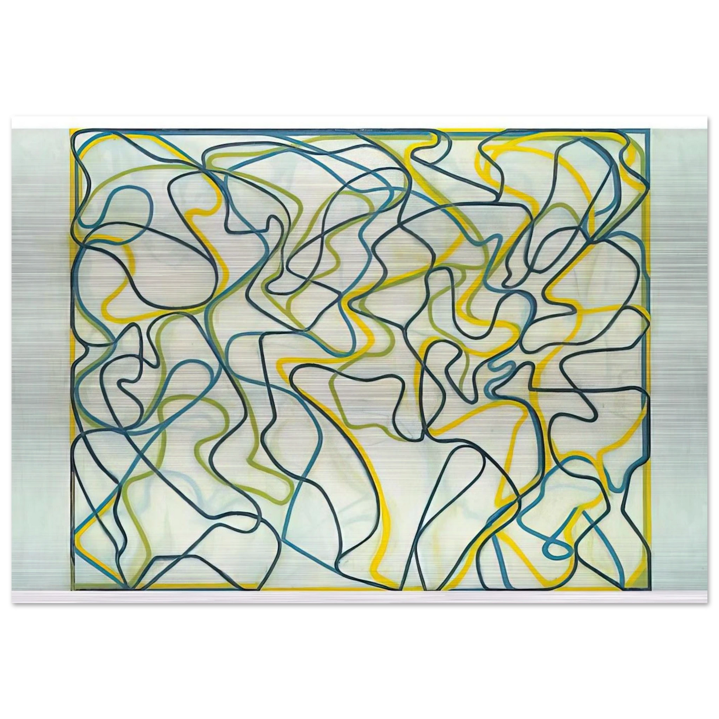 Third Letter - 2009 - Brice Marden Brushed Aluminum Print - 70x100 cm / 28x40 inches | Brice Marden Aluminum Print | Brice Marden Prints