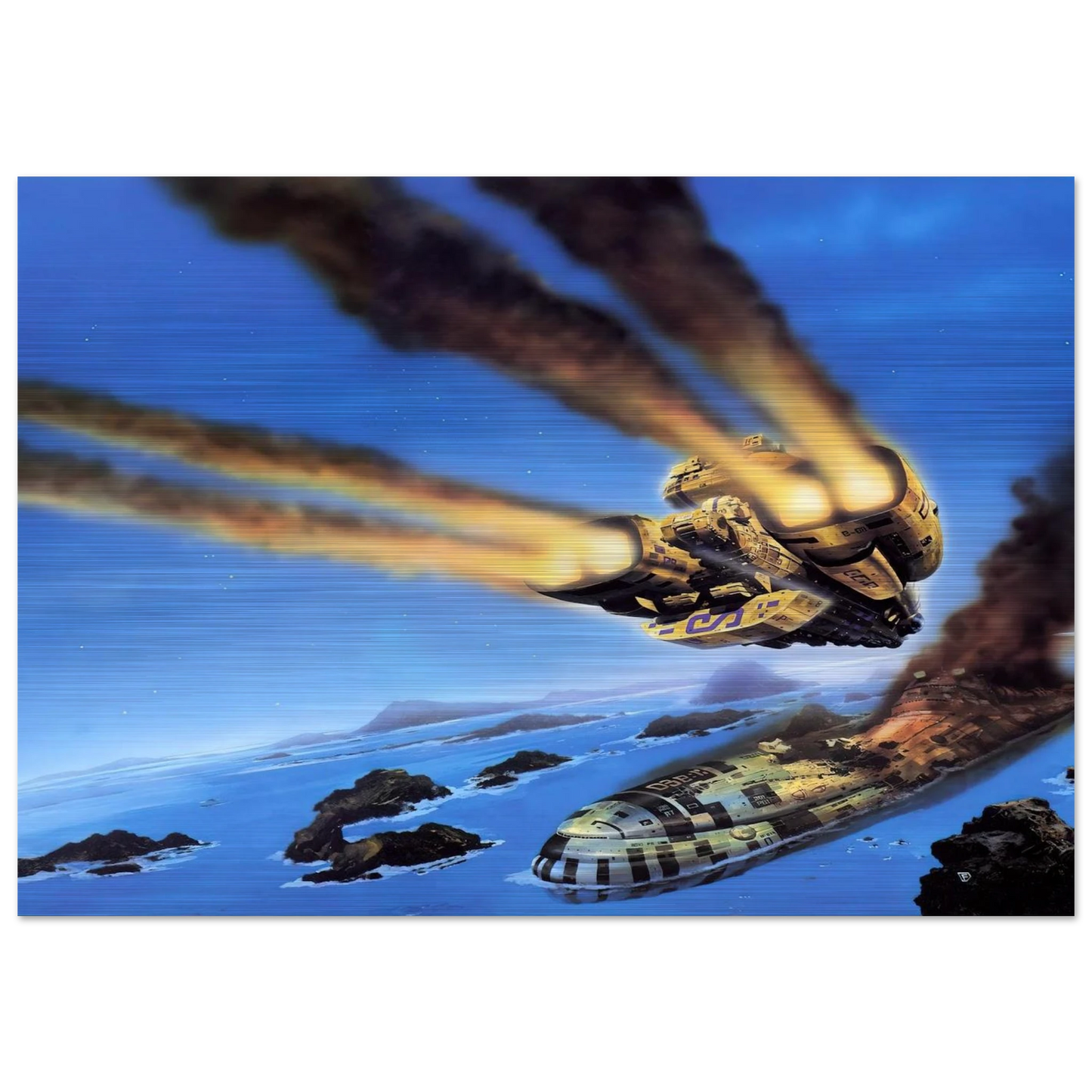 Chris Foss - Chris Foss Brushed Aluminum Print - 70x100 cm / 28x40 inches | Chris Foss Aluminum Print | Chris Foss Prints