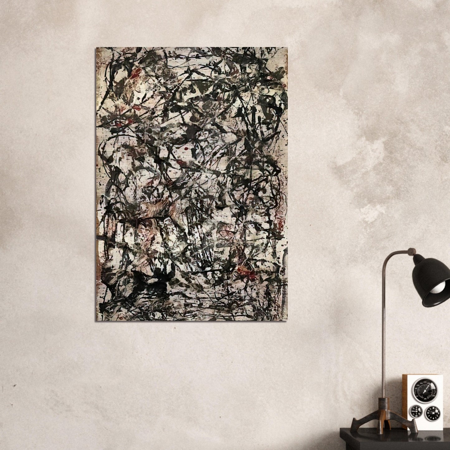 ENCHANTED FOREST 1947 - Jackson Pollock Brushed Aluminum Print - 70x100 cm / 28x40 inches | Jackson Pollock Aluminum Print | Jackson Pollock Prints