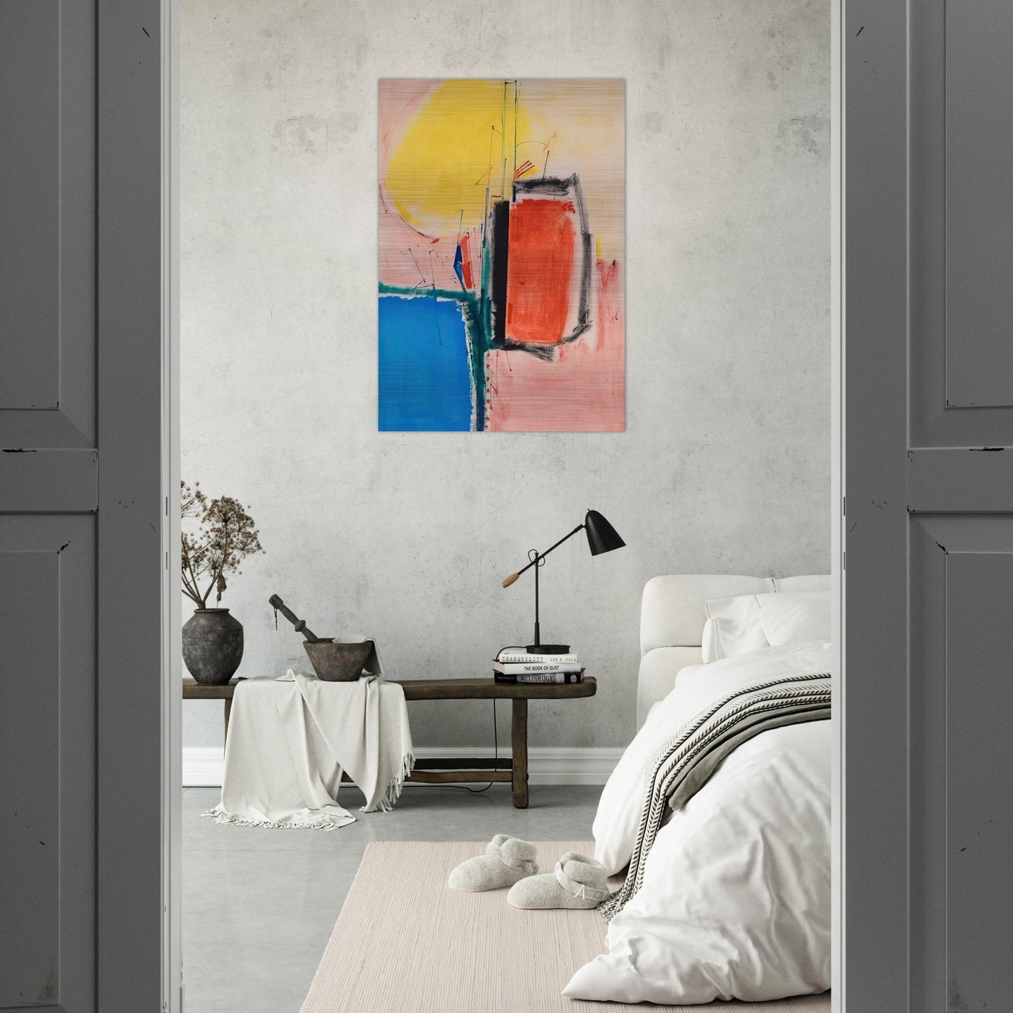 Composition No. 1 - Hans Hofmann Brushed Aluminum Print - 70x100 cm / 28x40 inches | Hans Hofmann Aluminum Print | Hans Hofmann Prints