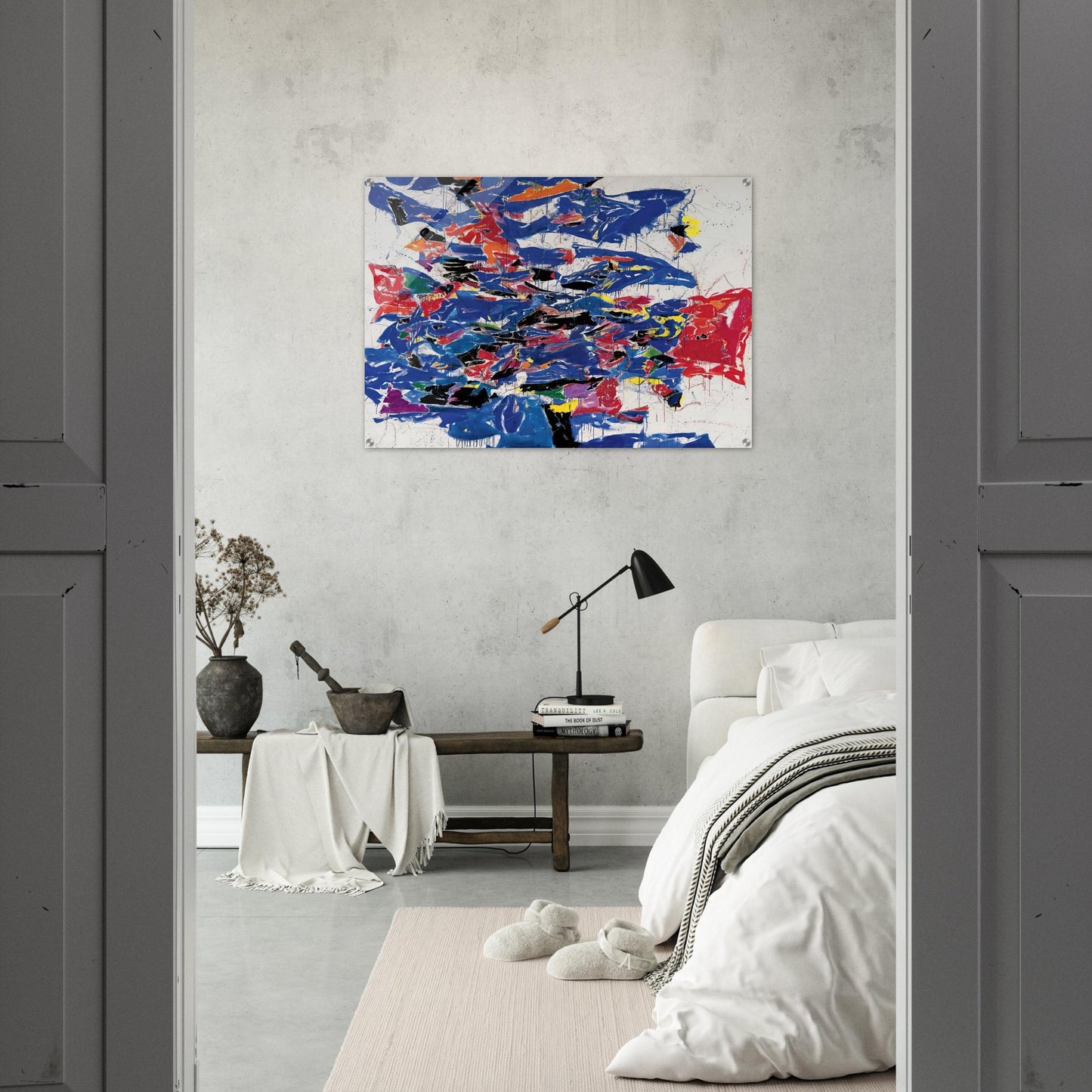 Round the World - Sam Francis Acrylic Print - 70x100 cm / 28x40″ inches