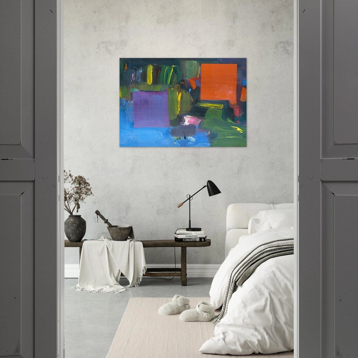 Renate s Nantucket - Hans Hofmann Brushed Aluminum Print - 70x100 cm / 28x40 inches | Hans Hofmann Aluminum Print | Hans Hofmann Prints