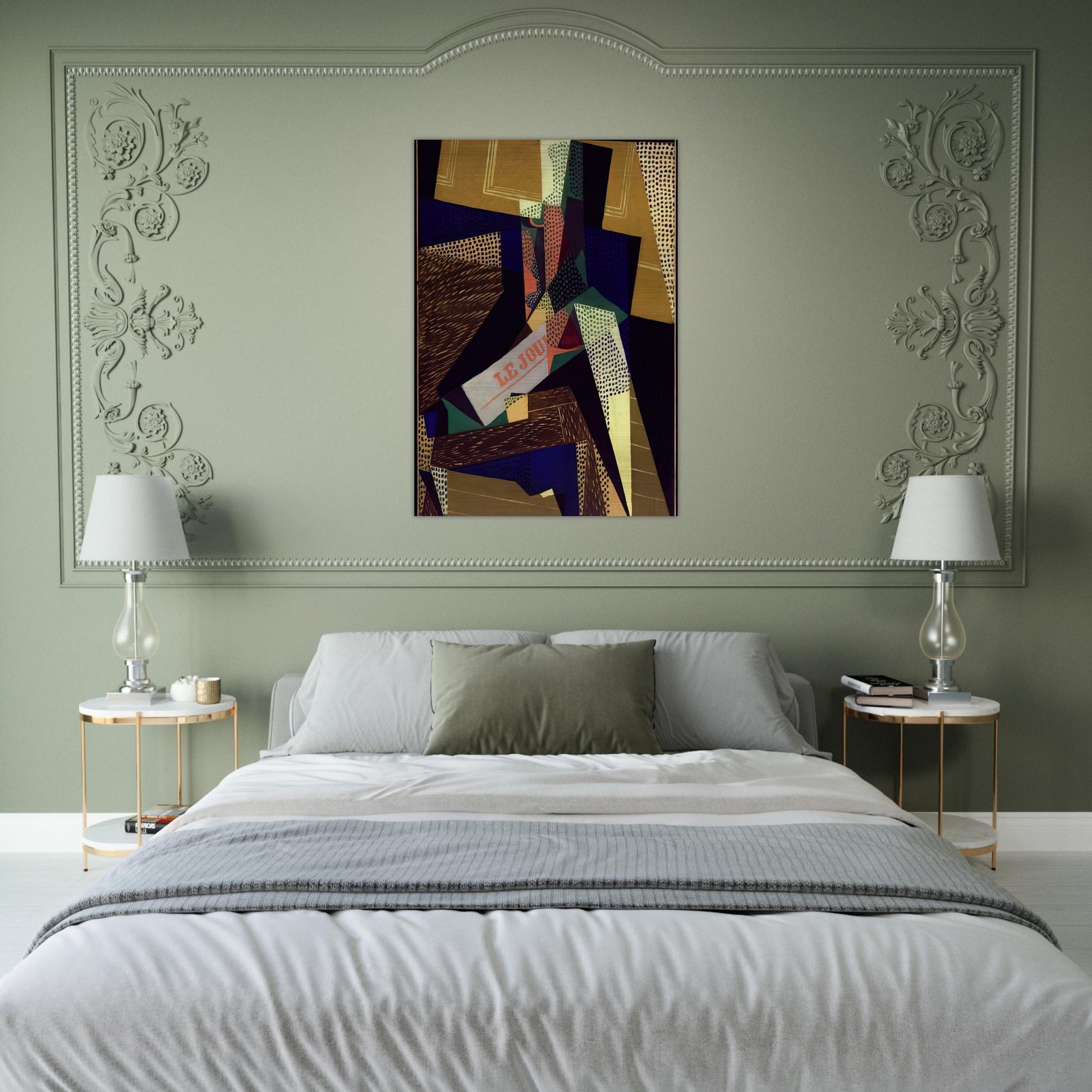 STILL LIFE 1916 - Juan Gris Brushed Aluminum Print - 70x100 cm / 28x40 inches | Juan Gris Aluminum Print | Juan Gris Prints