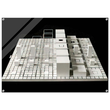 Serial Project #1 ABCD - Sol LeWitt Acrylic Print - 70x100 cm / 28x40″ inches