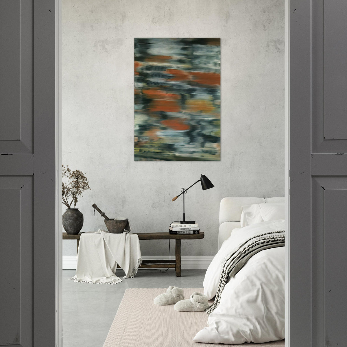 TOWNSCAPE PX 1968 - Gerhard Richter Brushed Aluminum Print - 70x100 cm / 28x40 inches | Gerhard Richter Aluminum Print | Gerhard Richter Prints