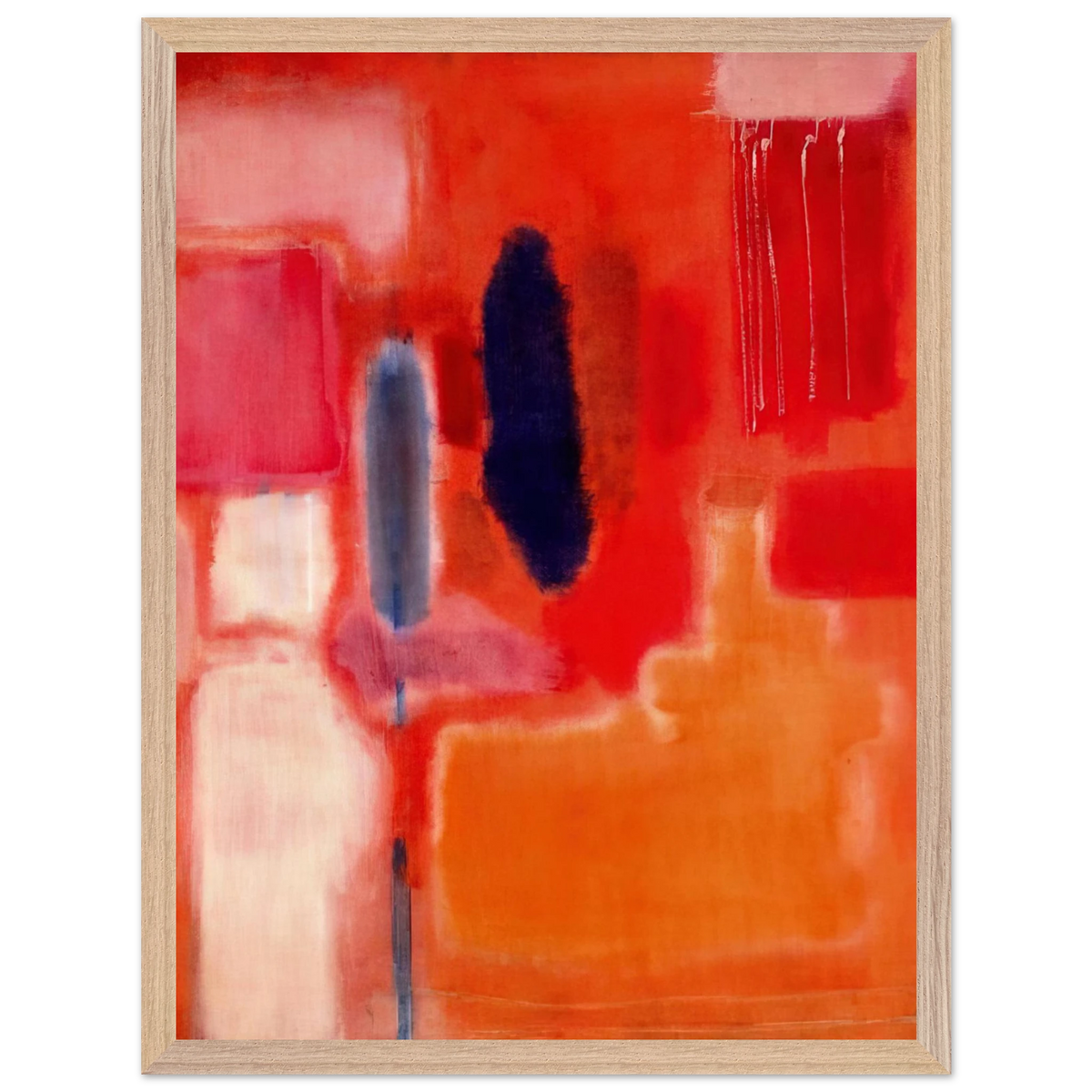 Mark Rothko - No. 9 - 1948 Wall Art - 30x40 cm / 12x16 inches - Premium Wooden Framed Poster With Fine Art Paper-canvas - Wood frame