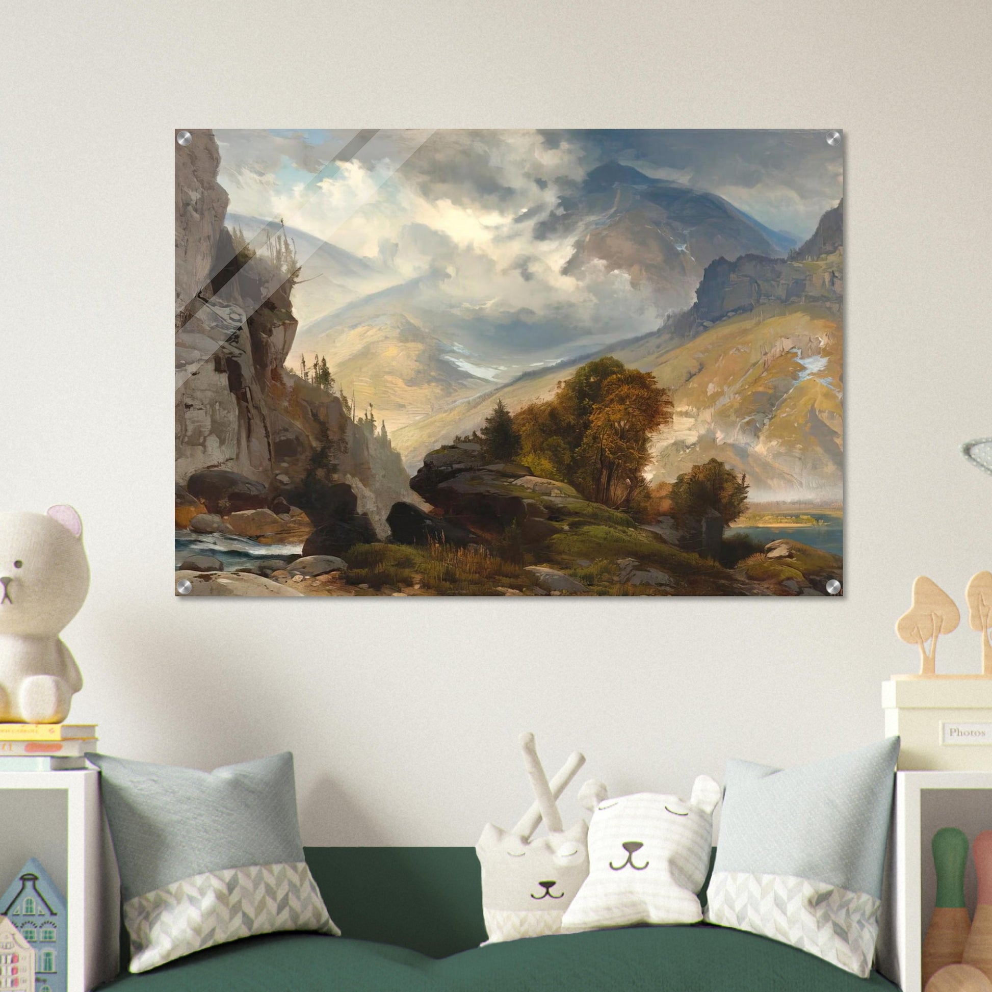 The White Mountains - Thomas Moran Acrylic Print - 70x100 cm / 28x40″ inches