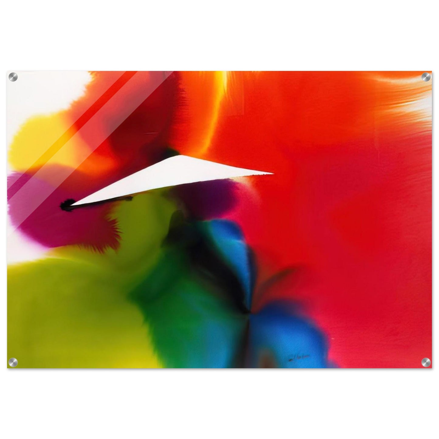 Phenomena French West Indies - Color Field Painting, Lyrical Abstraction - Paul Jenkins Acrylic Print - 70x100 cm / 28x40″ inches