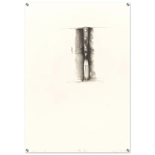 UNTITLED FROM TEN WINTER TOOLS 1973 8 - Jim Dine Acrylic Print - 70x100 cm / 28x40″ inches