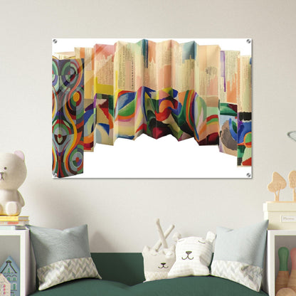 PROSE OF THE TRANS SIBERIAN AND OF LITTLE JEHANNE OF FRANCE 1913 - Sonia Delaunay Acrylic Print - 70x100 cm / 28x40″ inches