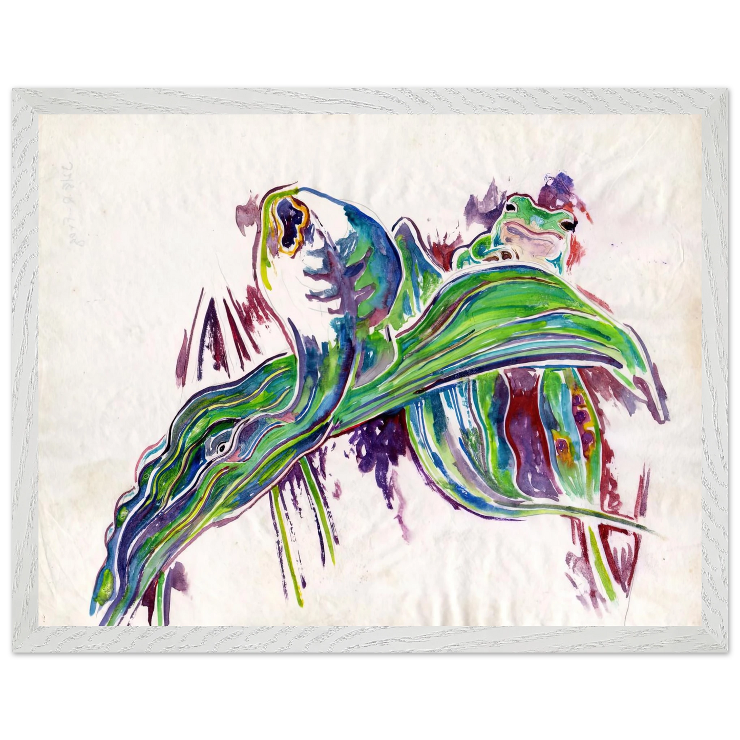Walter Inglis Anderson - Walter Anderson Wall art - 13x18 cm / 5x7 inches - Premium Wooden Framed Poster With Fine Art Paper-canvas - White frame