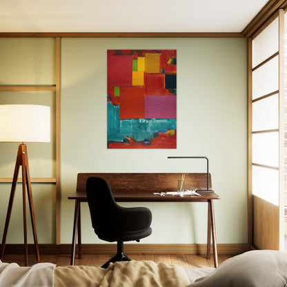 Pompeii - Hans Hofmann Brushed Aluminum Print - 70x100 cm / 28x40 inches | Hans Hofmann Aluminum Print | Hans Hofmann Prints