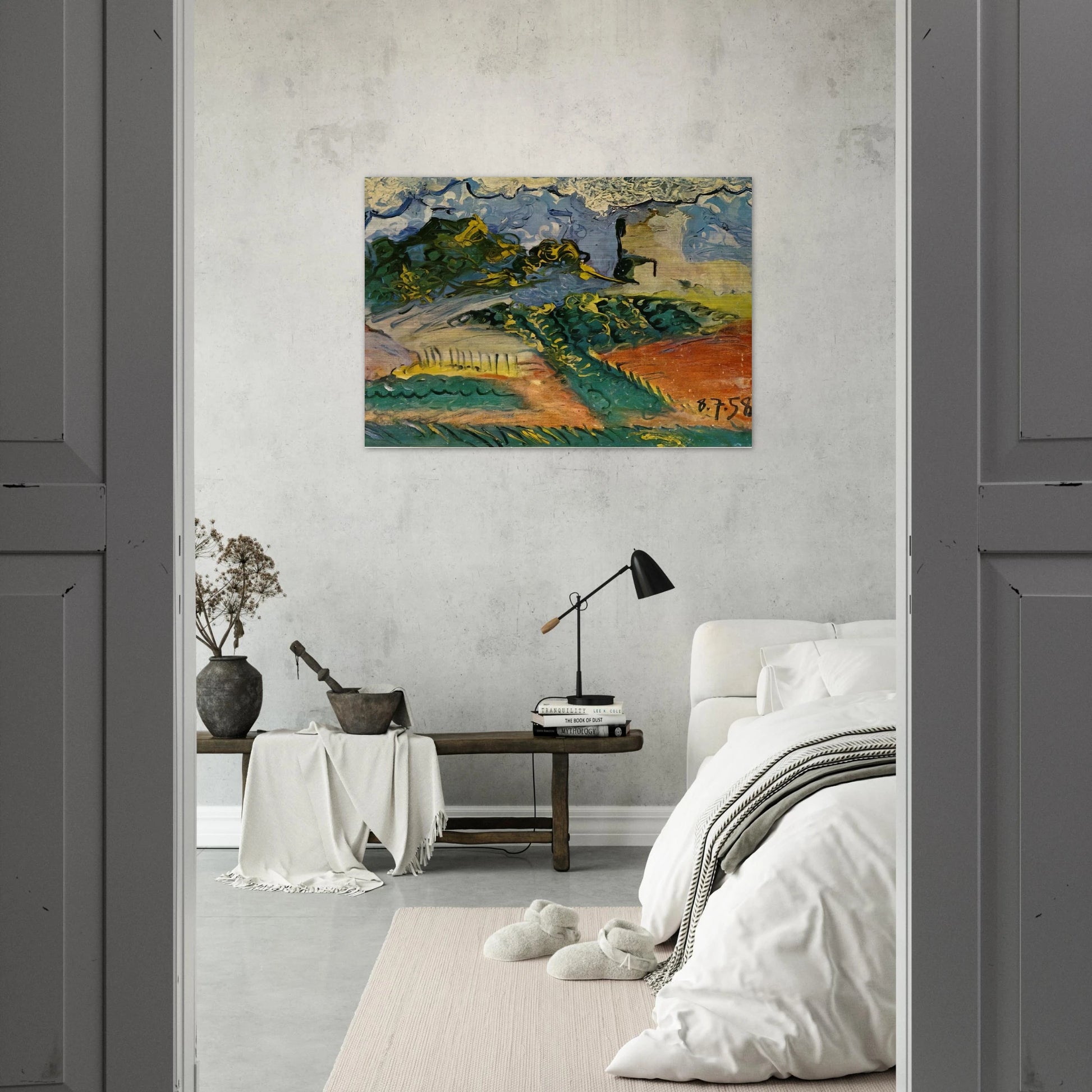 Untitled - 1958 - Pablo Picasso Brushed Aluminum Print - 70x100 cm / 28x40 inches | Pablo Picasso Aluminum Print | Pablo Picasso Prints