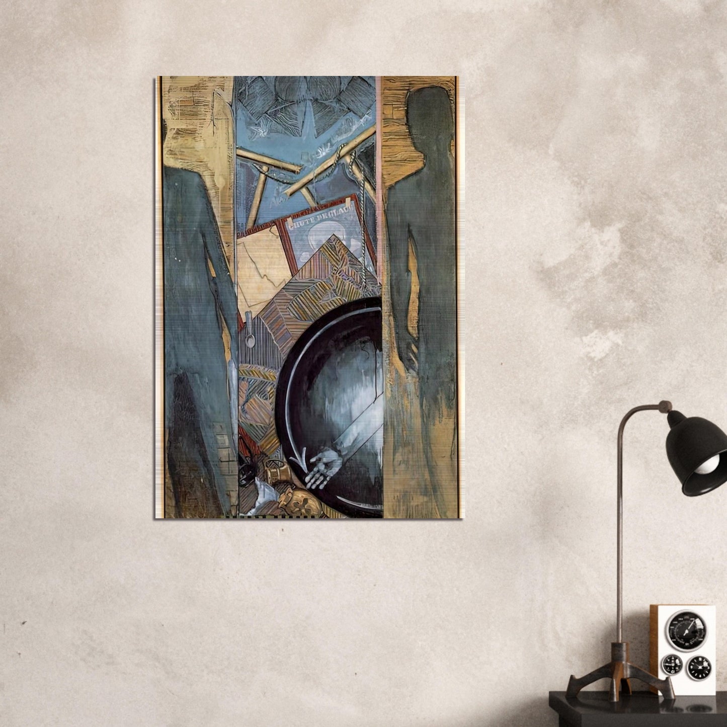 FALL - Jasper Johns Brushed Aluminum Print - 70x100 cm / 28x40 inches | Jasper Johns Aluminum Print | Jasper Johns Prints