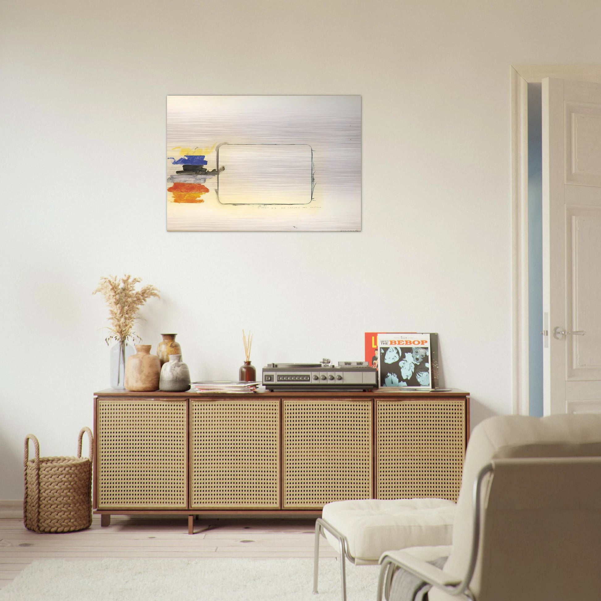 Disegno n. 2 per l'occhio del critico - Art Informel - Mario Schifano Brushed Aluminum Print - 70x100 cm / 28x40 inches | Mario Schifano Aluminum Print | Mario Schifano Prints