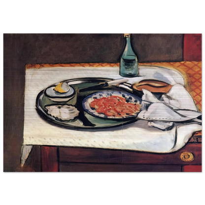 STILL LIFE WITH SHELLFISH - Henri Matisse Brushed Aluminum Print - 70x100 cm / 28x40 inches | Henri Matisse Aluminum Print | Henri Matisse Prints