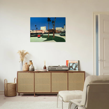 In the beginning Stonestown - Hiroshi Nagai Brushed Aluminum Print - 70x100 cm / 28x40 inches | Hiroshi Nagai Aluminum Print | Hiroshi Nagai Prints