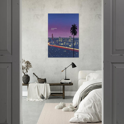 Ikkubaru Amusement City - Hiroshi Nagai Brushed Aluminum Print - 70x100 cm / 28x40 inches | Hiroshi Nagai Aluminum Print | Hiroshi Nagai Prints
