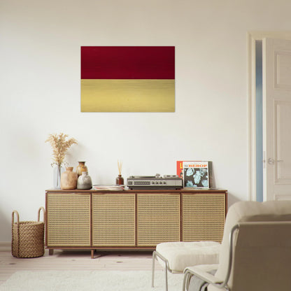 Red and Yellow - Ellsworth Kelly Brushed Aluminum Print - 70x100 cm / 28x40 inches | Ellsworth Kelly Aluminum Print | Ellsworth Kelly Prints