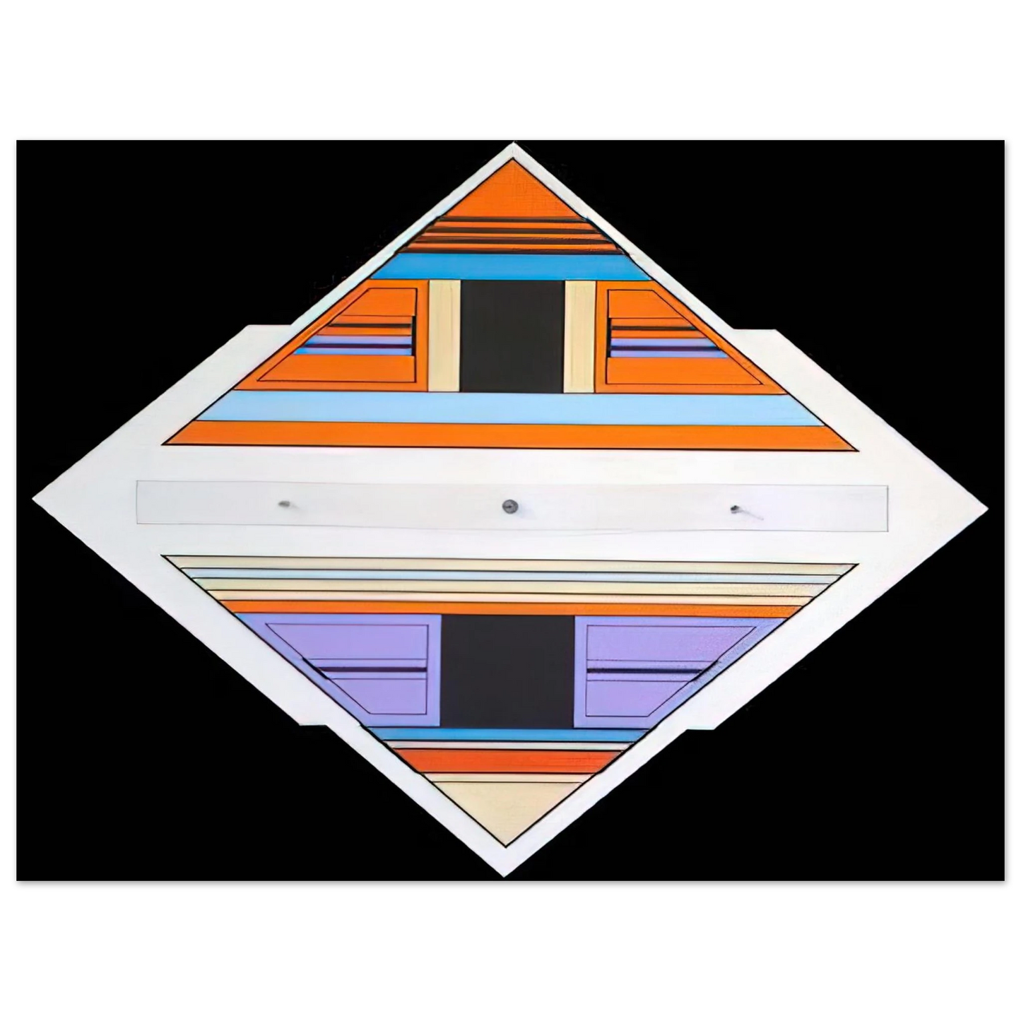 Carmelo Arden Quin - Elan - 1989  75x100 cm / 30x40inches Fine Art Poster