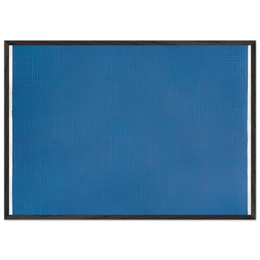 Night Sea - Agnes Martin 70x100 cm / 28x40 inches Framed Art Print – Black Wooden Frame