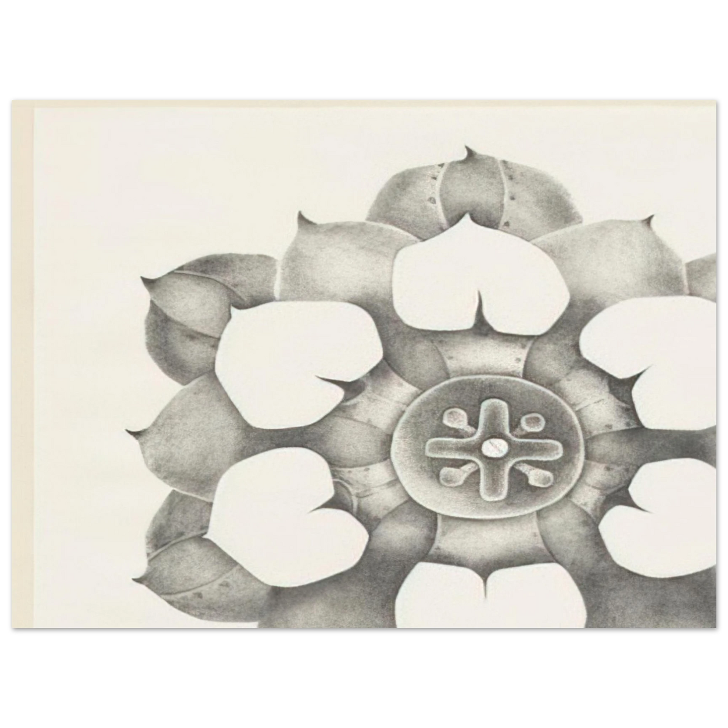 Lee Bontecou - TENTH STONE 1968  75x100 cm / 30x40inches Fine Art Poster