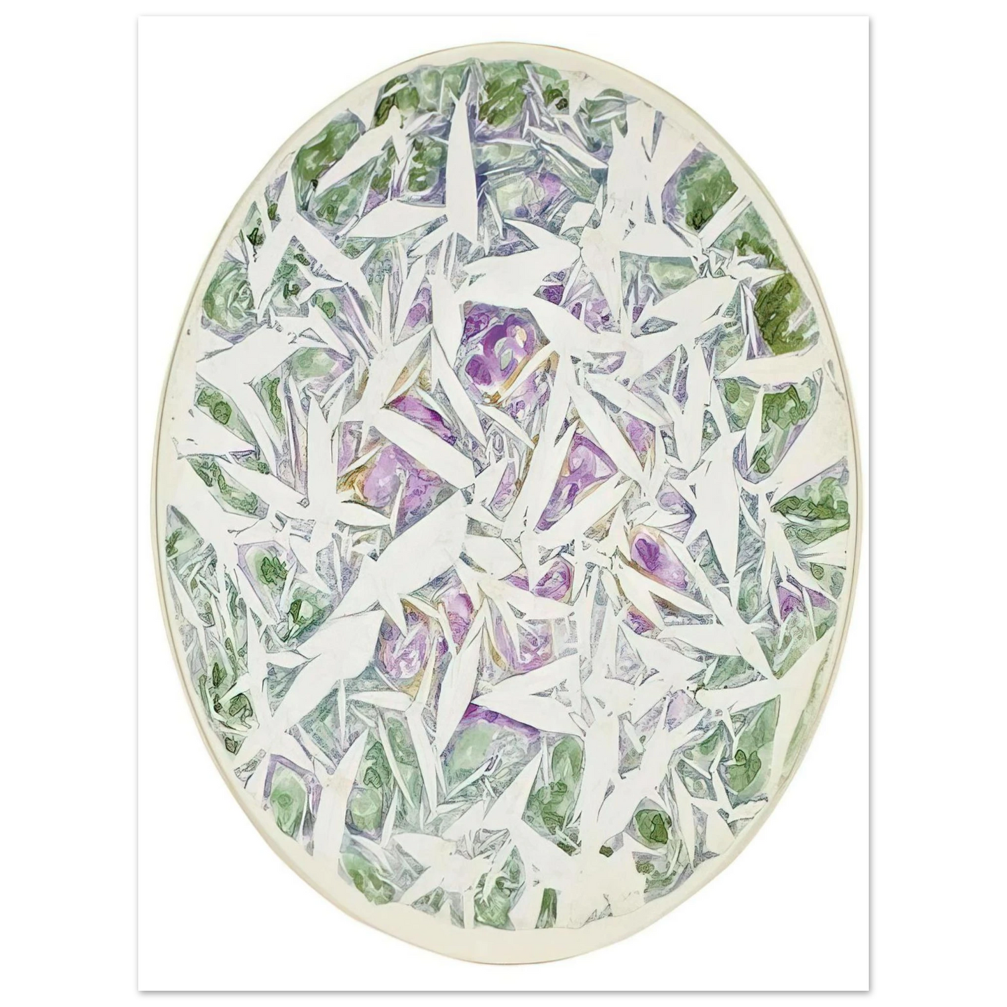 Simon Hantai - Untitled - Tachisme  75x100 cm / 30x40inches Fine Art Poster