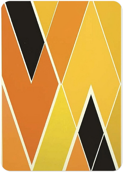 Double Diamond - Hard Edge Painting By Larry Zox Pack of 10 Post Cards | Larry Zox Post Cards | A6 (10.5 x 14.8 cm) - 4.1 x 5.8 inches