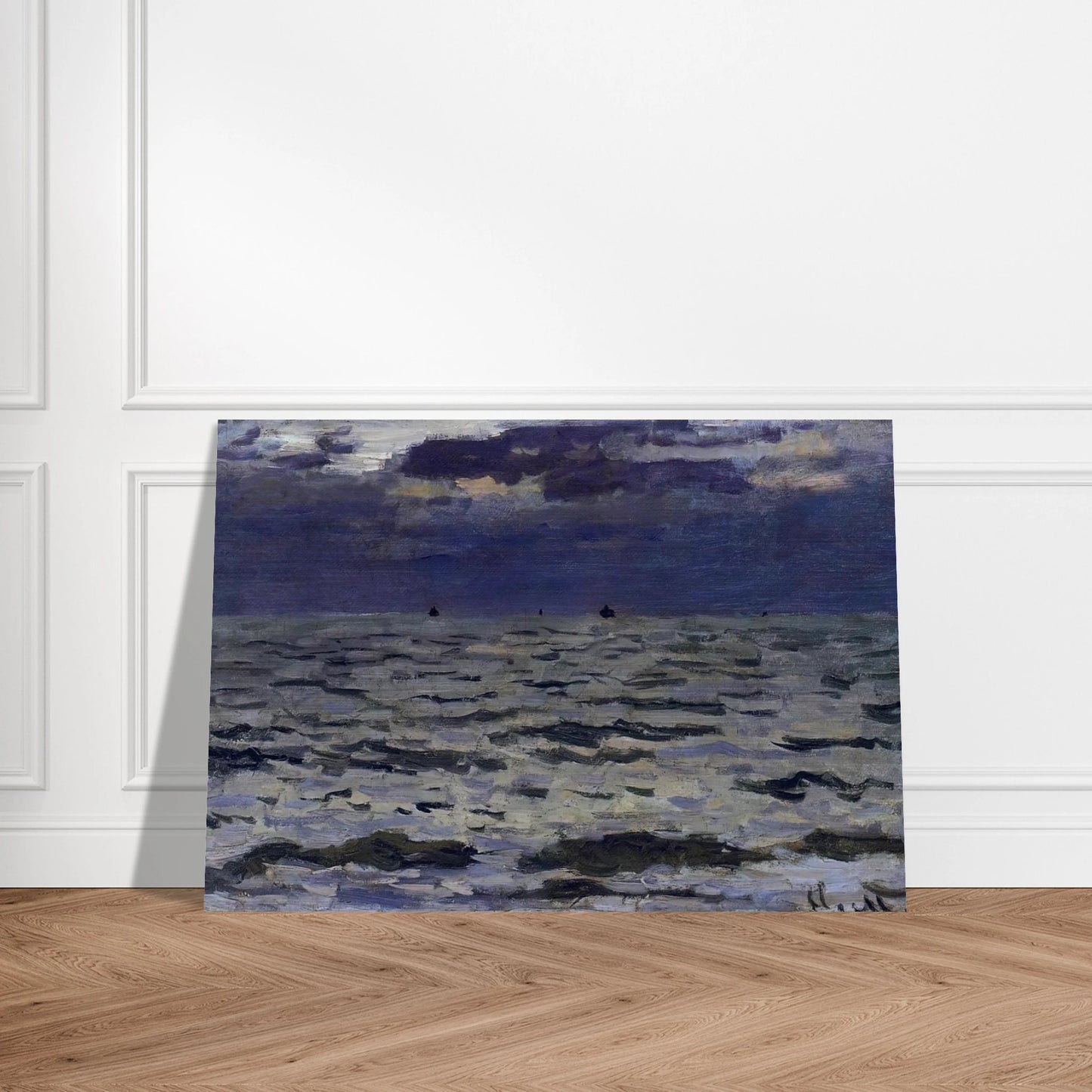 Seascape - claude monet Brushed Aluminum Print - 70x100 cm / 28x40 inches | claude monet Aluminum Print | claude monet Prints