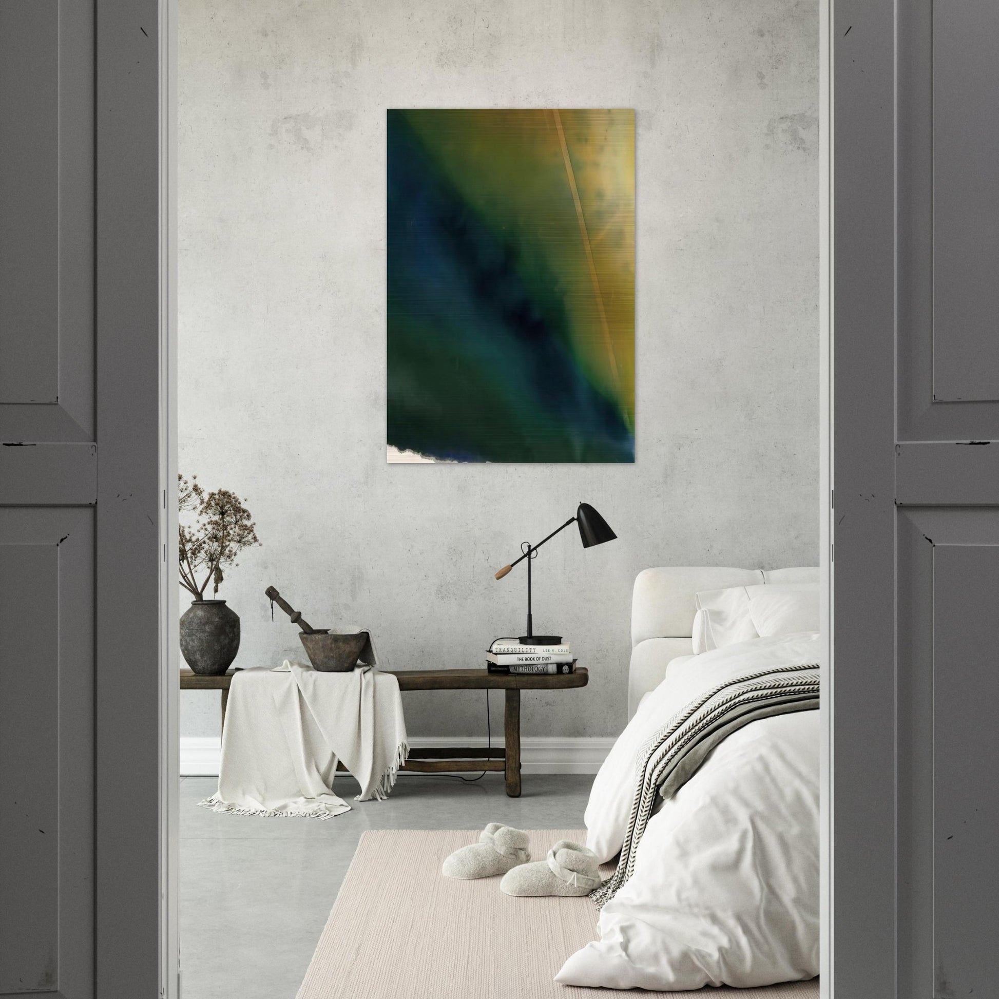 Light Fan - Sam Gilliam Brushed Aluminum Print - 70x100 cm / 28x40 inches | Sam Gilliam Aluminum Print | Sam Gilliam Prints
