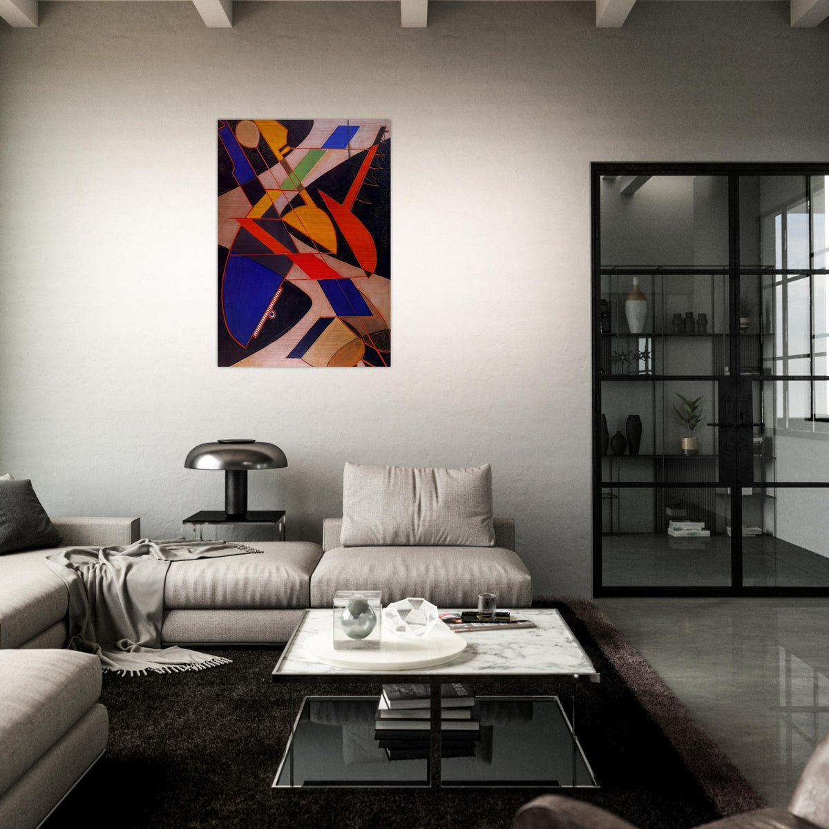 ORQUESTA SINFONICA 1916 - Man Ray Brushed Aluminum Print - 70x100 cm / 28x40 inches | Man Ray Aluminum Print | Man Ray Prints