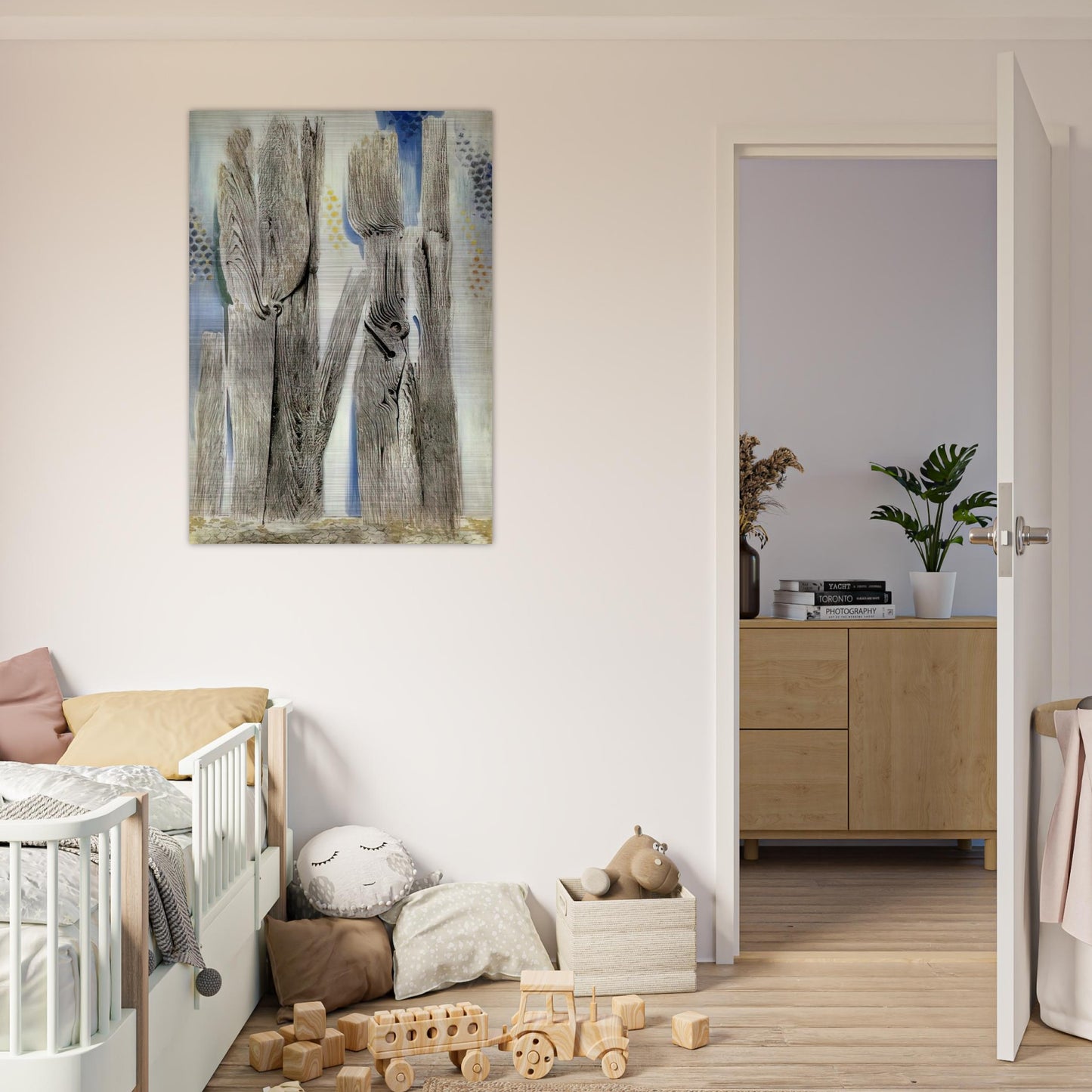 The Blue Forest - Max Ernst Brushed Aluminum Print - 70x100 cm / 28x40 inches | Max Ernst Aluminum Print | Max Ernst Prints
