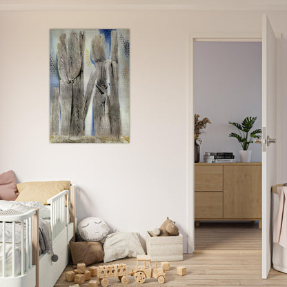 The Blue Forest - Max Ernst Brushed Aluminum Print - 70x100 cm / 28x40 inches | Max Ernst Aluminum Print | Max Ernst Prints