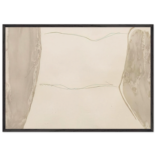 Ponti - 1973 - Helen Frankenthaler 70x100 cm / 28x40 inches Framed Art Print – Black Wooden Frame