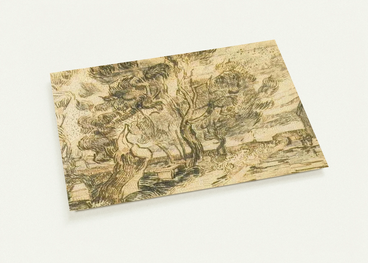 A Corner of the Asylum and the Garden with a Heavy, sawn-off Tree By Vincent van Gogh Pack of 10 Post Cards | Vincent van Gogh Post Cards | A6 (10.5 x 14.8 cm) - 4.1 x 5.8 inches