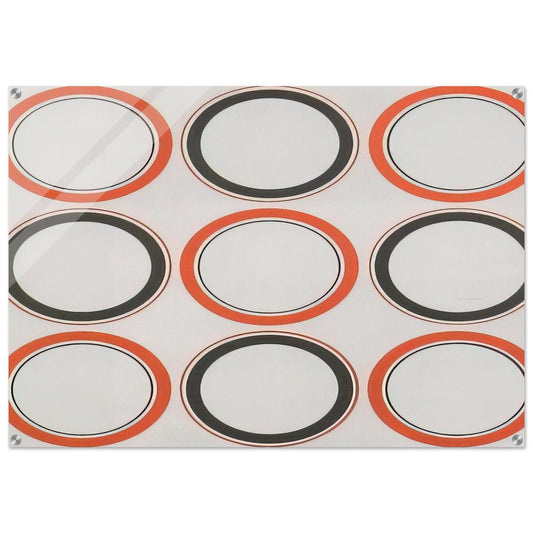 Cercle rouge et noir - 1980 - Antonio Asis Acrylic Print - 70x100 cm / 28x40″ inches | Antonio Asis Wall Art | Antonio Asis Prints