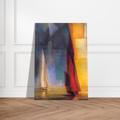 STILLER TAG AM MEER III 1929 - Lyonel Feininger Brushed Aluminum Print - 70x100 cm / 28x40 inches | Lyonel Feininger Aluminum Print | Lyonel Feininger Prints