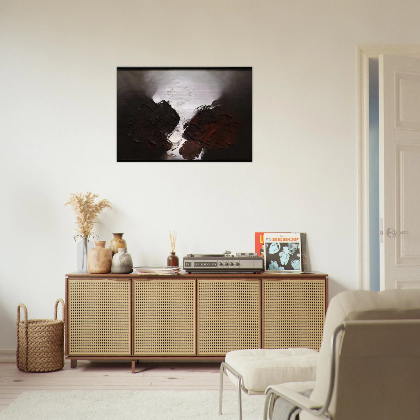210 B 1960 - Luis Feito Brushed Aluminum Print - 70x100 cm / 28x40 inches | Luis Feito Aluminum Print | Luis Feito Prints