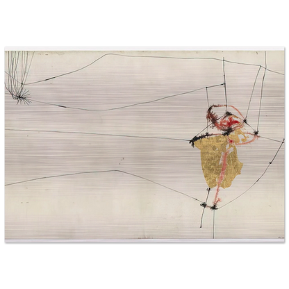 Cover for 17 variazioni su temi proposti per una pura ideologia fonetica - 1955 - Alberto Burri Brushed Aluminum Print - 70x100 cm / 28x40 inches | Alberto Burri Aluminum Print | Alberto Burri Prints