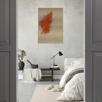 Orange - 1973 - Robert Goodnough Brushed Aluminum Print - 70x100 cm / 28x40 inches | Robert Goodnough Aluminum Print | Robert Goodnough Prints