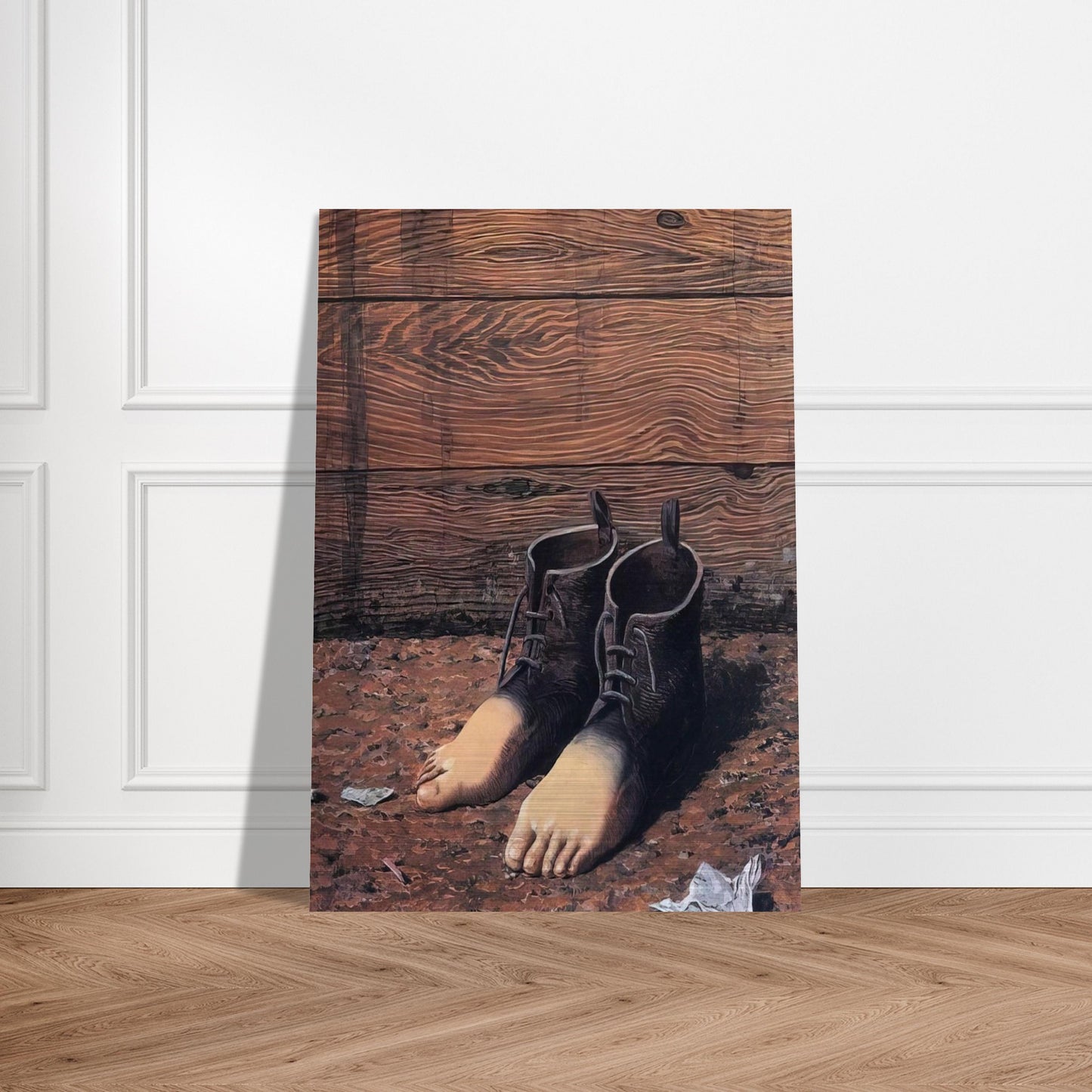 THE RED MODEL 1935 - Rene Magritte Brushed Aluminum Print - 70x100 cm / 28x40 inches | Rene Magritte Aluminum Print | Rene Magritte Prints