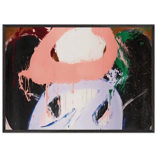 Dhatri II - 1971 - Norman Bluhm 70x100 cm / 28x40 inches Framed Art Print – Black Wooden Frame