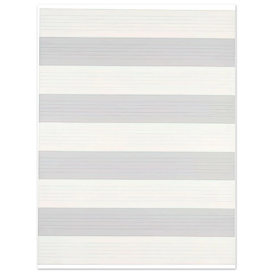 Agnes Martin - Untitled #4  75x100 cm / 30x40inches Fine Art Poster