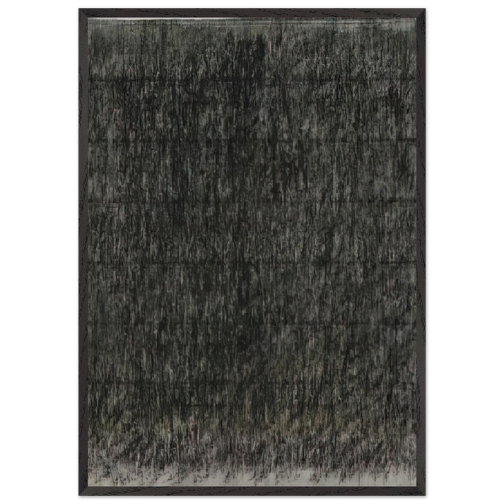 UNTITLED 1971 N1 - Gotthard Graubner 70x100 cm / 28x40 inches Framed Art Print – Black Wooden Frame