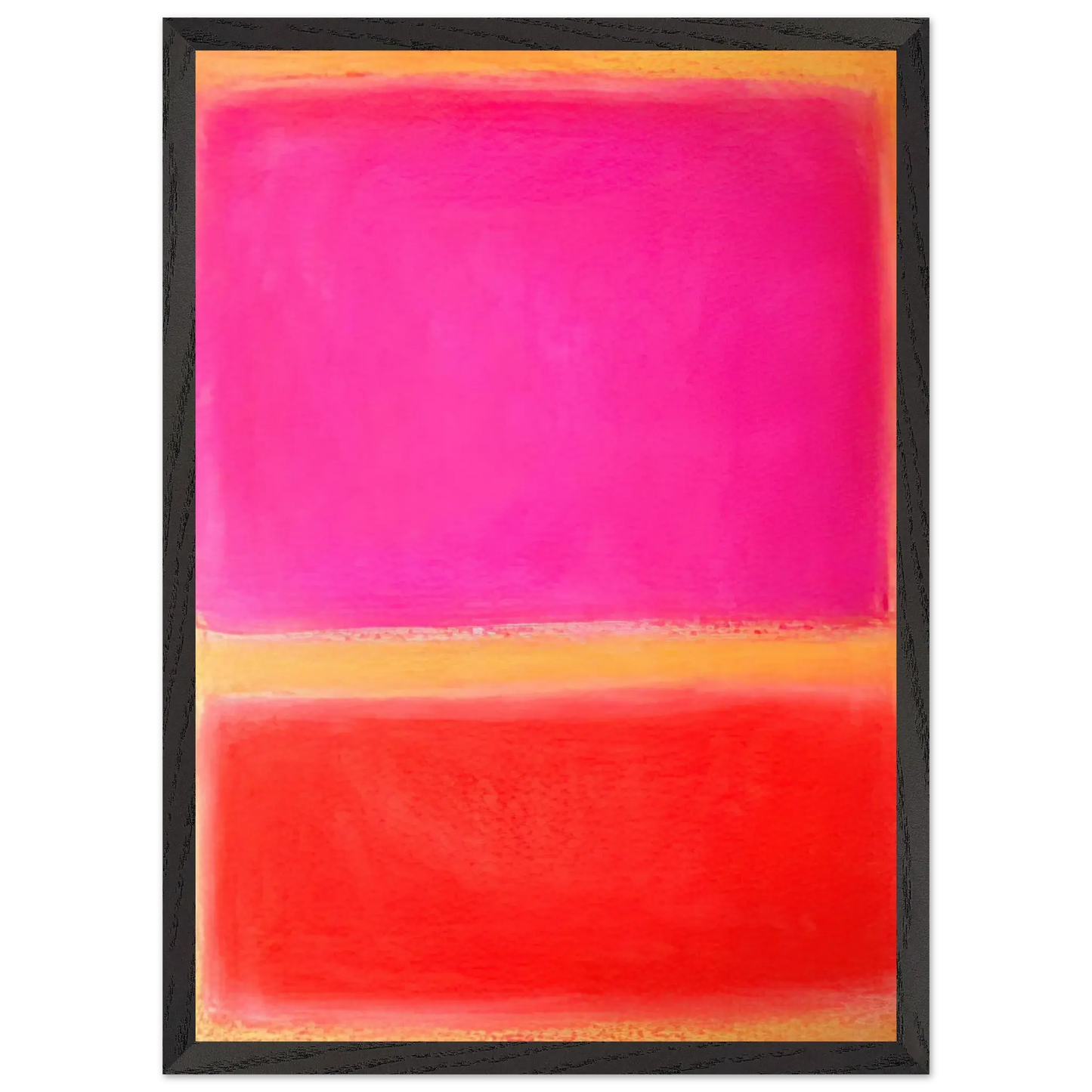 Helen Frankenthaler - Untitled - Color Field Painting Wall art - 70x100 cm / 28x40 inches - Premium Wooden Framed Poster With Fine Art Paper - Wood frame