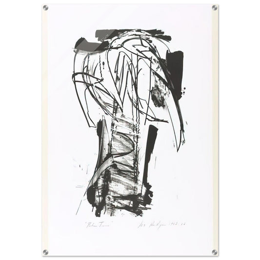 PALM TREES FROM THE SERIES THE ARCHAICS 1966 - Grace Hartigan Acrylic Print - 70x100 cm / 28x40″ inches | Grace Hartigan Wall Art | Grace Hartigan Prints