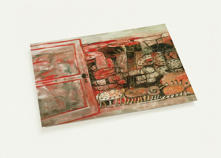 ENTRANCE By Philip Guston Pack of 10 Post Cards | Philip Guston Post Cards | A6 (10.5 x 14.8 cm) - 4.1 x 5.8 inches