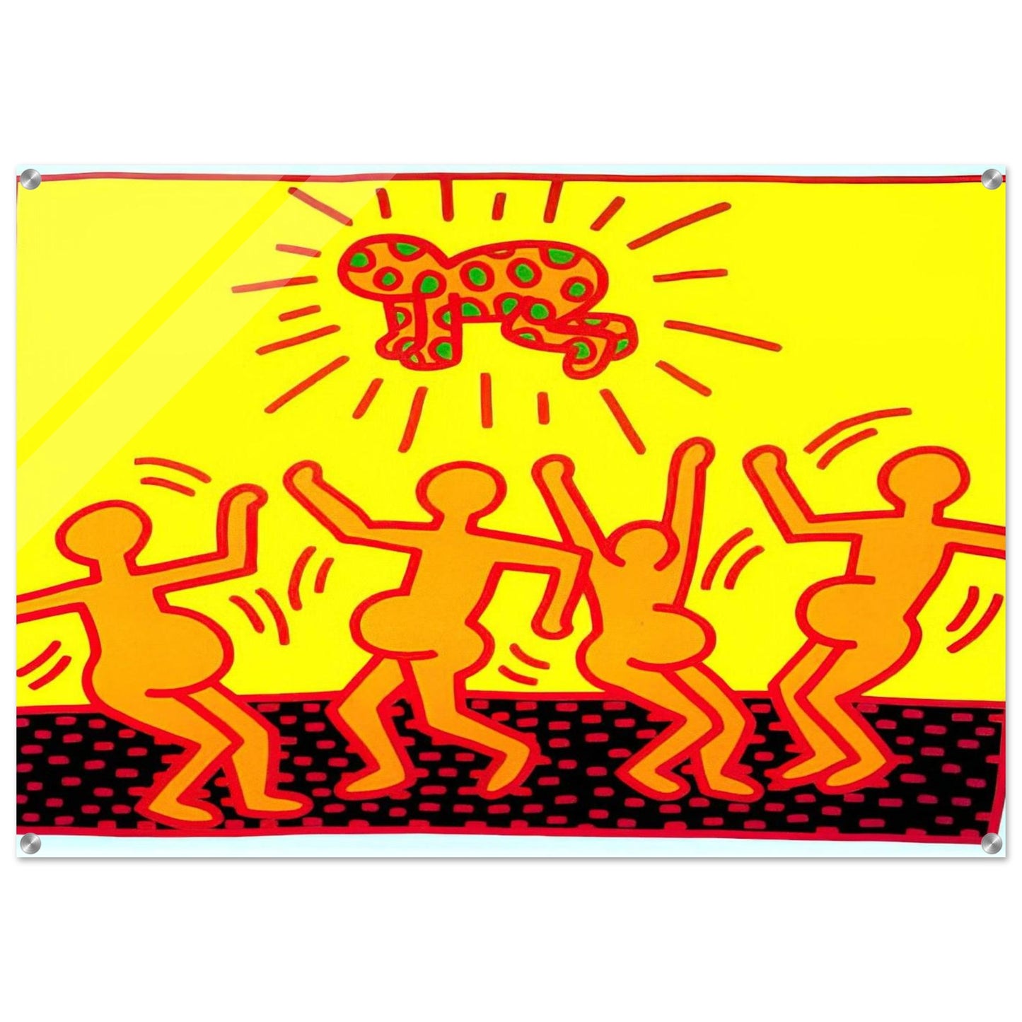 UNTITLED 1983 1 - Keith Haring Acrylic Print - 70x100 cm / 28x40″ inches