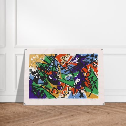 Farbholzschnitt 1952-2 - 1952 - Ernst Wilhelm Nay Acrylic Print - 70x100 cm / 28x40″ inches | Ernst Wilhelm Nay Wall Art | Ernst Wilhelm Nay Prints